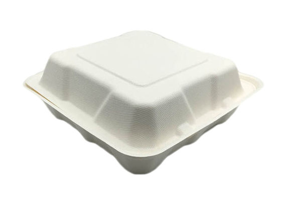 Square Midsize 9"×9" Biodegradable Hot Food Containers