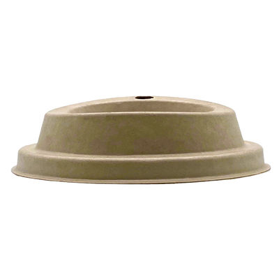 Leakproof Compostable Sugarcane Bagasse Coffee Cup Cap