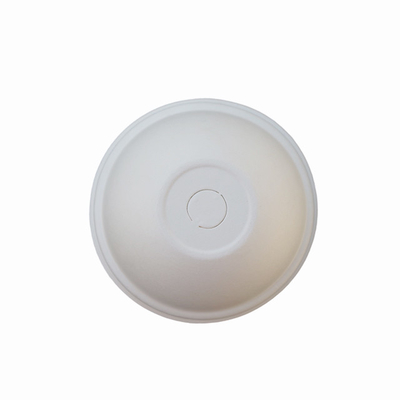 Bagasse Pulp Eco Coffee Cup Lids With 80mm/90mm Diameter For 8oz Cups