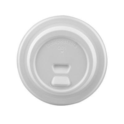 Sugarcane Fiber Pulp 80mm 90mm Paper Lids For 8oz 12oz 16oz 32oz Beverage Cups